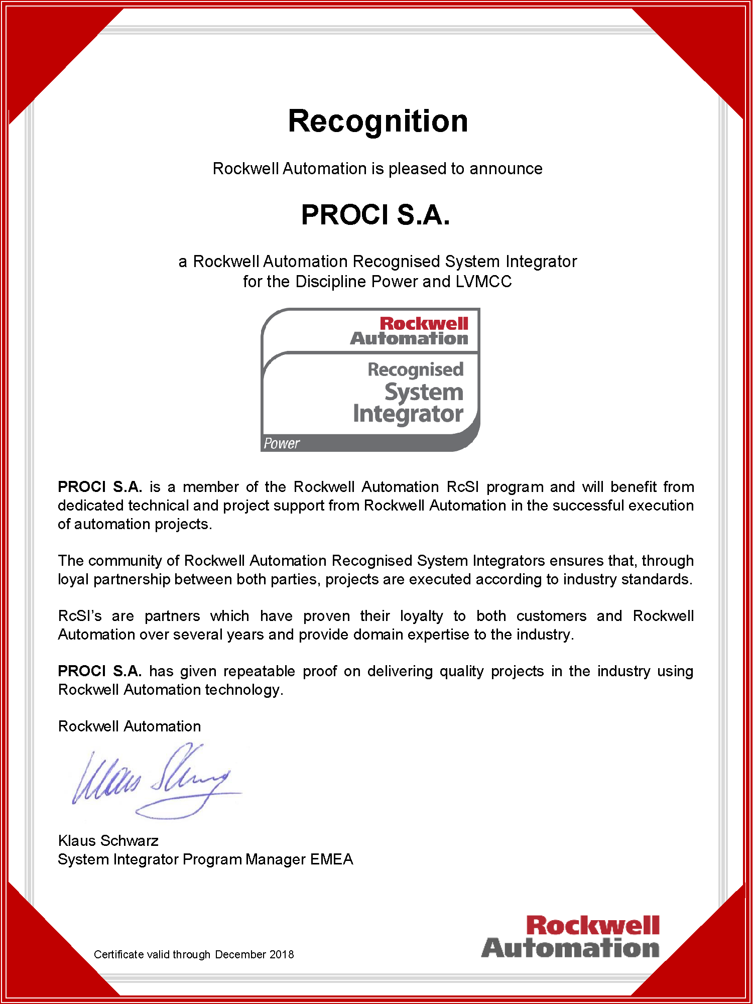 Certificado Rockwell Power&LVMCC_PROCISA